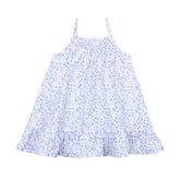 Blue Flowers Strap Dress